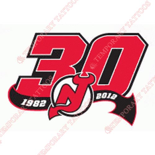 New Jersey Devils Customize Temporary Tattoos Stickers NO.225